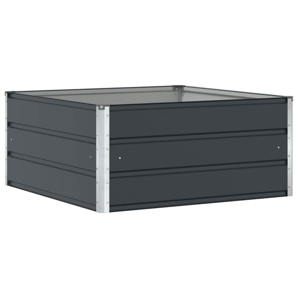 vidaXL Jardinière Anthracite 100 x 100 x 45 cm Acier