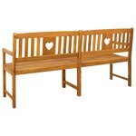 vidaXL Banc extérieur Naturel 180 x 55 5 x 90 cm Bois d'Acacia Massif