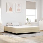 vidaXL Matelas de Lit avec matelas Vert 180 x 200 cm tissu