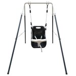 AXI Balançoire siège pour bébé Métal 146x94x118 cm Anthracite et crème