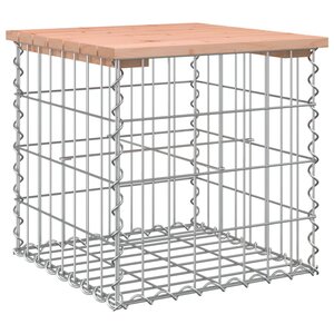vidaXL Banc de jardin design gabion 43x44x42 cm bois massif de douglas