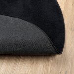 vidaXL Tapis OVIEDO à poils courts noir Ø 160 cm