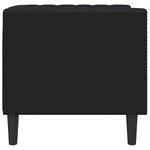 vidaXL Fauteuil Chesterfield noir similicuir