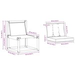 vidaXL Ensemble de canapés d'extérieur 3 Pièces Blanc et gris clair