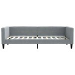 vidaXL Lit de jour avec matelas gris clair 90x200 cm tissu