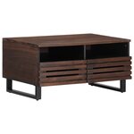 vidaXL Table basse marron 80x55x40 cm bois de massif manguier