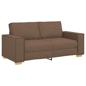 vidaXL Canapé 2 places Marron 180x78x84 cm Tissu