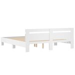 vidaXL Cadre de lit sans matelas blanc 200x200 cm