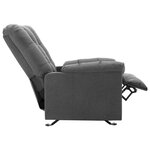 vidaXL Fauteuil inclinable Gris clair Tissu