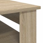 vidaXL Table basse Chêne Sonoma 64 x 54 x 44 cm Bois d'ingénierie
