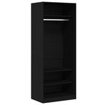 vidaXL Armoire Chêne noir 80 x 50 x 200 cm Bois d'ingénierie