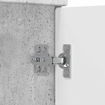 vidaXL Armoire sous évier de salle de bain Gris béton