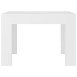 vidaXL Table basse blanc 50x50x35 cm bois d'ingénierie