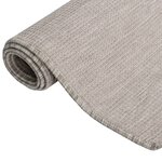 vidaXL Tapis à tissage plat d'extérieur 200x280 cm gris clair
