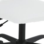 vidaXL Chaise de bureau réglable en hauteur blanc