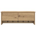 vidaXL Porte-manteau mural chêne artisanal 80 x 20 x 30 cm