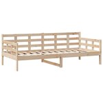 vidaXL Lit de jour avec tiroirs sans matelas 90x200 cm bois massif