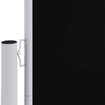 vidaXL Auvent latéral rétractable Noir 180x600 cm