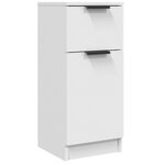 vidaXL Buffets 2 Pièces blanc 30x30x70 cm bois d'ingénierie
