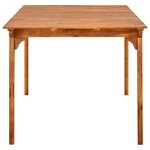 vidaXL Table de jardin 150x90x75 cm Bois d'acacia solide