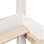 vidaXL Cadre de lit avec tête de lit sans matelas blanc 90x190 cm