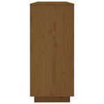 vidaXL Buffet Marron miel 120x35x80 cm Bois massif de pin