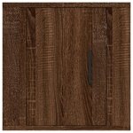 vidaXL Meuble TV mural Chêne marron 40x34 5x40 cm