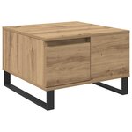 vidaXL Table basse Chêne artisanal 55 x 55 x 36 5 cm Bois d'ingénierie