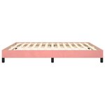 vidaXL Cadre de lit Rose 180x200 cm Velours