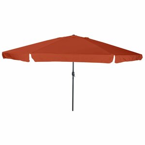 vidaXL Parasol de jardin Rouge et Noir 395 x 395 x 245 cm
