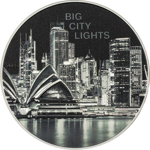 Pièce de monnaie en Argent 5 Dollars g 31.1 (1 oz) Millésime 2023 Big City Lights SYDNEY (PRÉCOMMANDE)