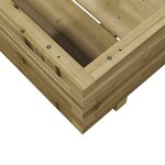 vidaXL Jardinière 80x80x26 5 cm bois de pin imprégné
