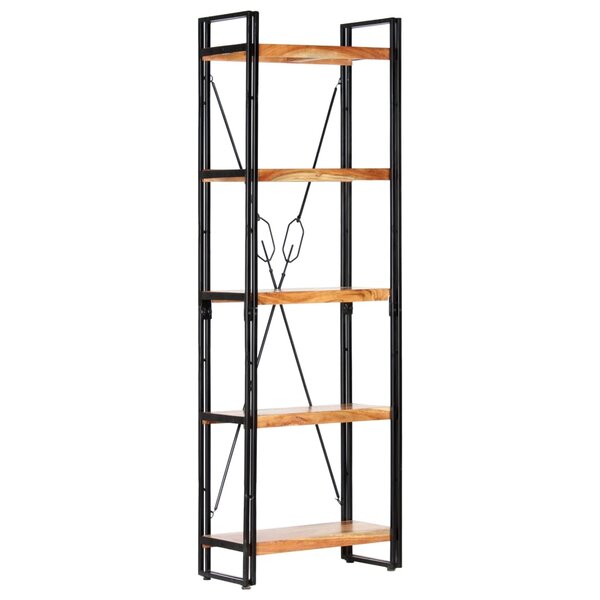 vidaXL Bibliothèque à 5 niveaux 60x30x180 cm Bois d'acacia solide