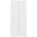 vidaXL Garde-robe Blanc 90x52x200 cm Bois d’ingénierie