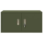 vidaXL Armoire de rangement Vert olive 80 x 40 x 40 cm Acier