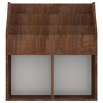 vidaXL Porte-revue pour enfants Chêne marron 71x30x78 5 cm