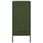 vidaXL Buffet vert olive 36x39x79 cm acier laminé à froid