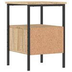 vidaXL Table de chevet chêne sonoma 34x36x50 cm bois d'ingénierie