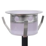Vidaxl lampes de sol à led 10 pièces blanc chaud