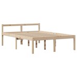 vidaXL Lit bibliothèque sans matelas 140x200 cm bois massif de pin