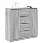 vidaXL Buffet et tiroirs sonoma gris 100 5x35x98 5cm bois d'ingénierie