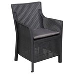 vidaXL Ensemble salon avec coussin 3 Pièces Anthracite PP