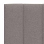 vidaXL Coussin de tête de lit taupe 160 cm tissu