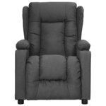 vidaXL Fauteuil Gris foncé Tissu