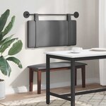 vidaXL Tête de lit suspendue Gris foncé Tissu