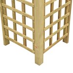 Vidaxl belvédère 3x3 m marron