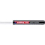 Marqueur Peinture Permanent 791 Blanc Pointe Ogive 1-2 mm x 10 EDDING