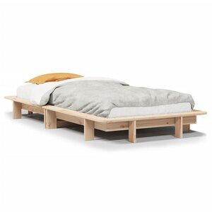 vidaXL Cadre de lit sans matelas 90x190 cm bois de pin massif