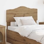 vidaXL Tête de lit Chêne artisanal 90 cm Bois d'ingénierie