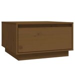 vidaXL Table basse Marron miel 55x56x32 cm Bois massif de pin